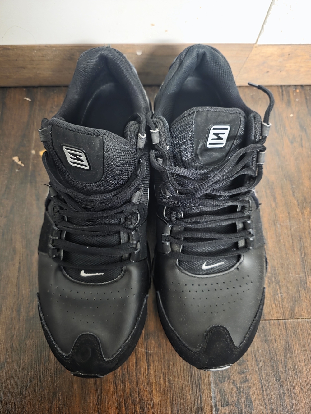 Men's 2016 Nike SHOX AVENUE Running Sneaker Shoes Black Size 12